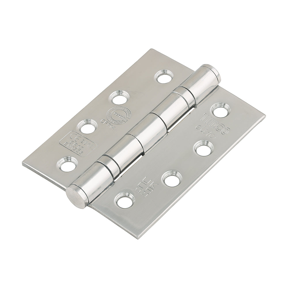 Grade 13 Fire Door Hinges - Polished Stainless Steel - 101 x 76 x 3 - Box of 1