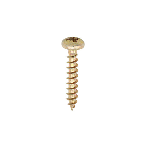 Classic Multi-Purpose Screws - PZ - Pan Head - Yellow - 3.5 x 16 - Box of 200