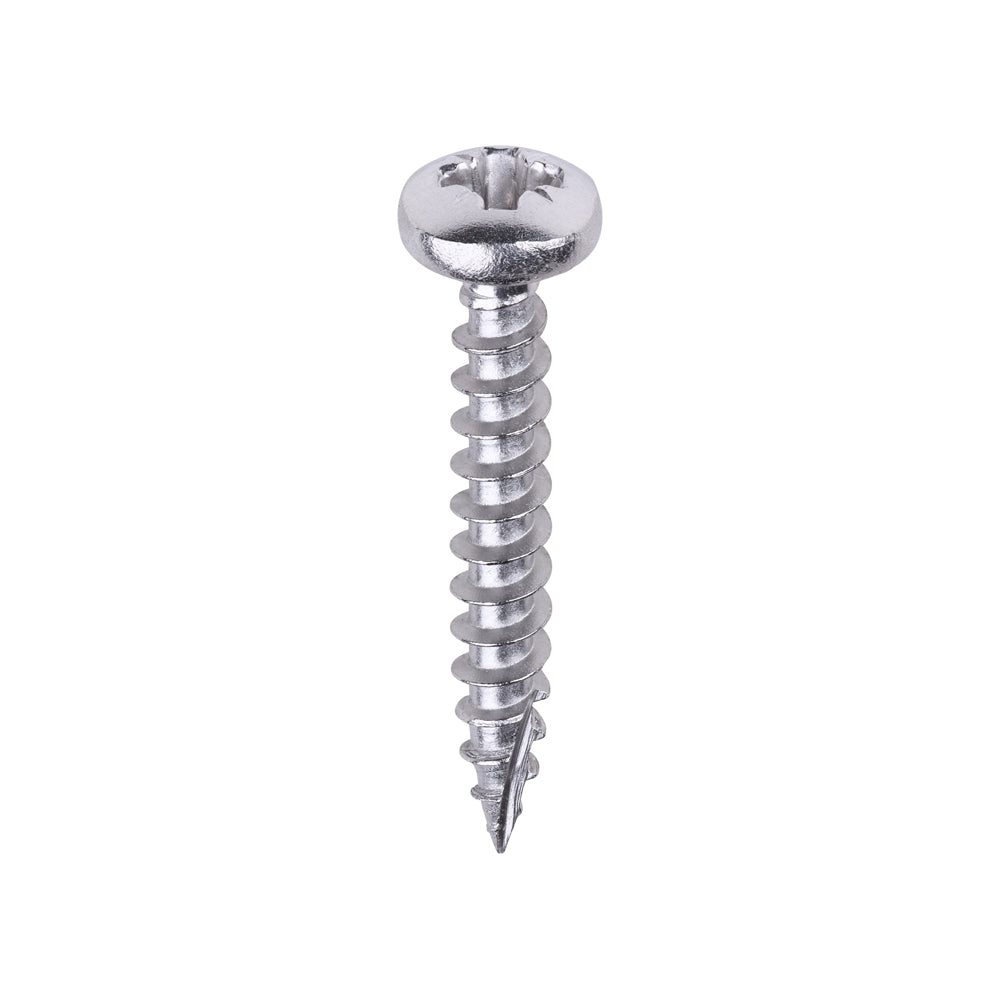 Classic Multi-Purpose Screws - PZ - Pan Head - A2 Stainless Steel - 3.5 x 25 - Box of 200