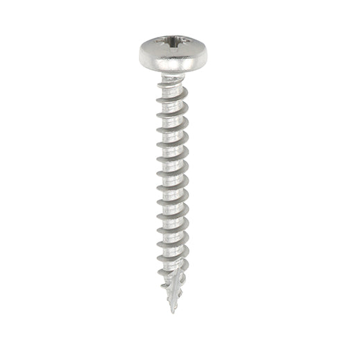 Classic Multi-Purpose Screws - PZ - Pan Head - A2 Stainless Steel - 4.0 x 25 - Box of 200
