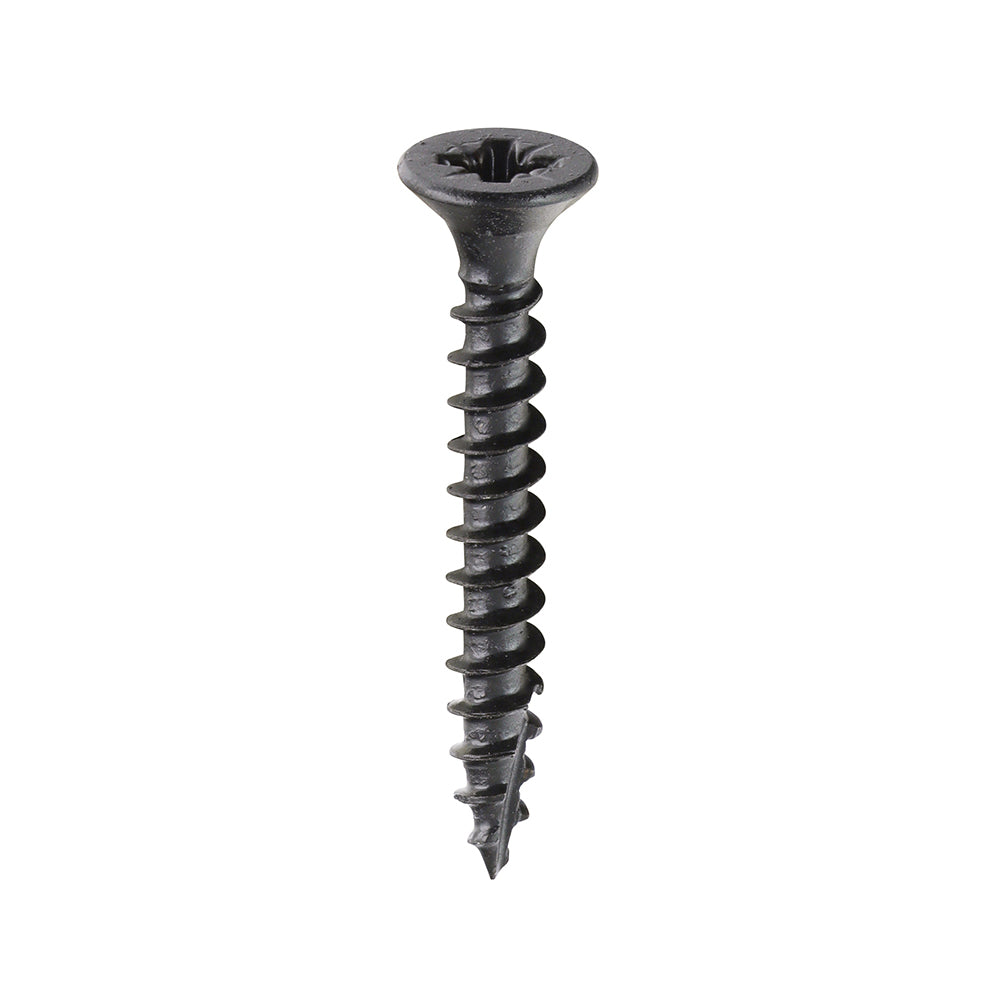 Classic Multi-Purpose Screws - PZ - Double Countersunk - Exterior - Black Organic - 4.0 x 30 - Box of 200