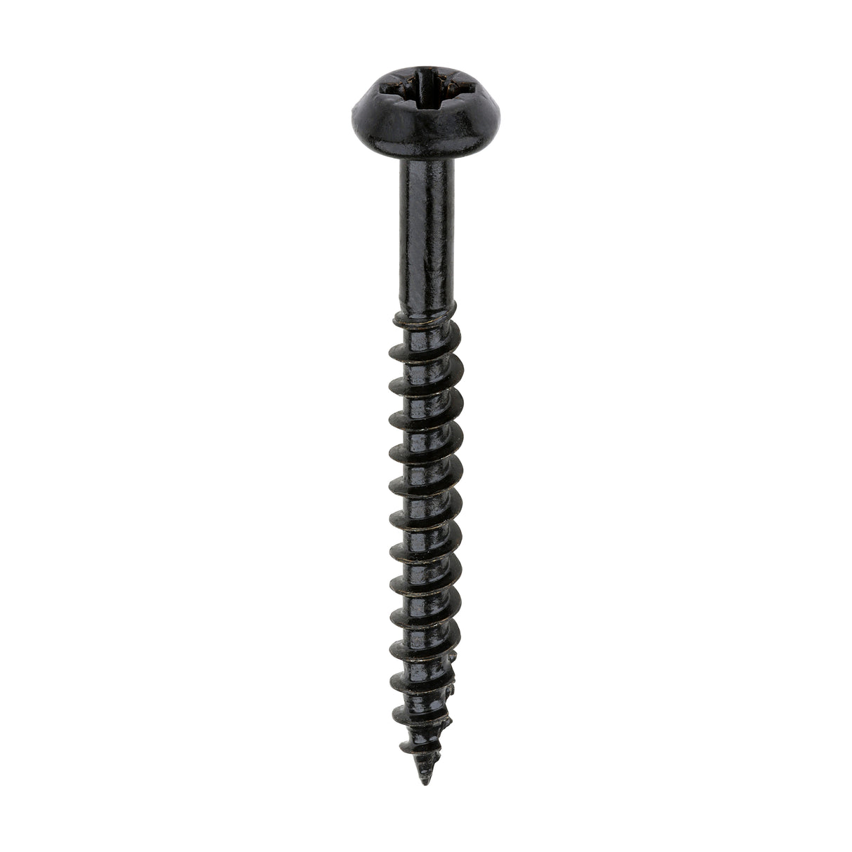 Rainwater Screws - PZ - Low Profile Pan - Exterior - Black - 4.0 x 40 - Box of 300