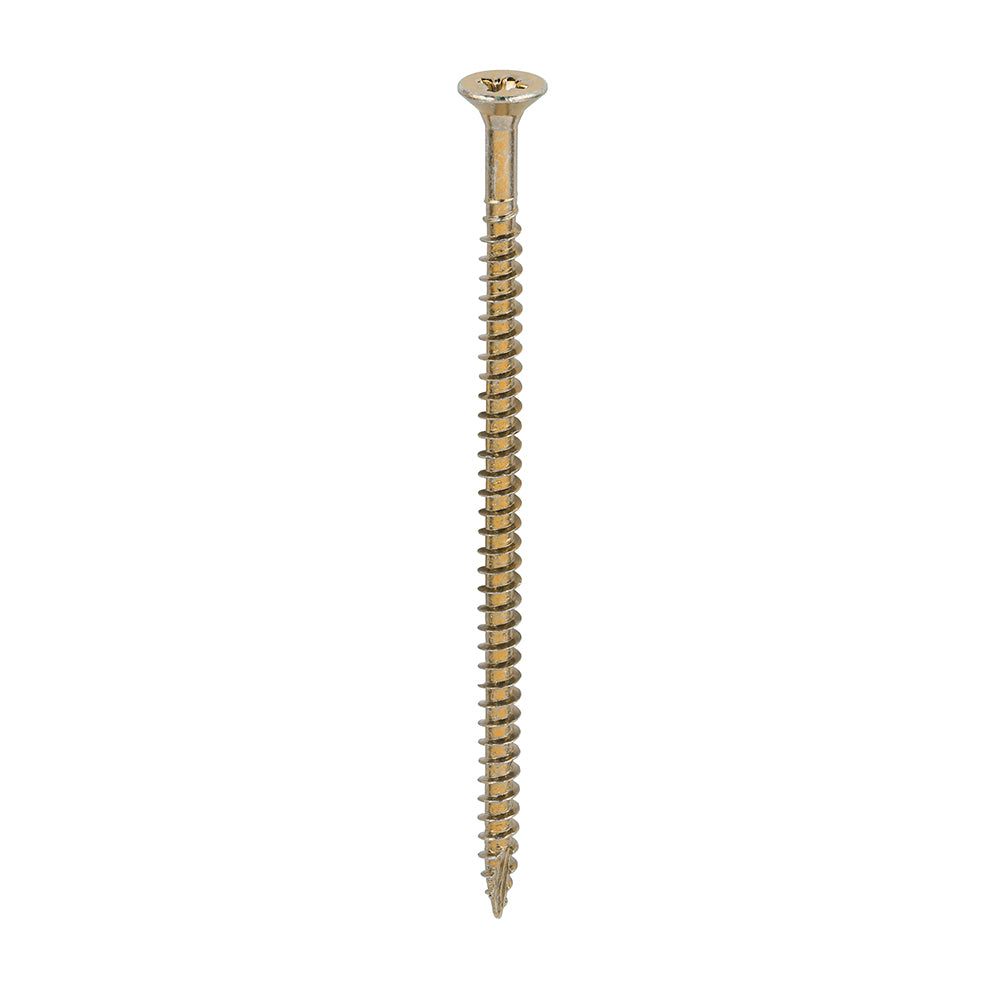 Classic Multi-Purpose Screws - PZ - Double Countersunk - Yellow - 4.0 x 80 - Box of 200