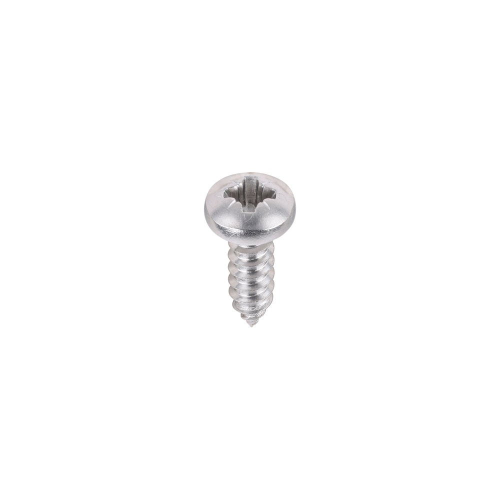 Metal Tapping Screws - PZ - Pan - Self-Tapping - A2 Stainless Steel - 4.2 x 13 - Box of 200