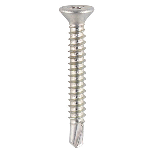 Window Fabrication Screws - Countersunk - PH - Self-Tapping - Self-Drilling Point - Zinc - 4.8 x 25 - Box of 1000