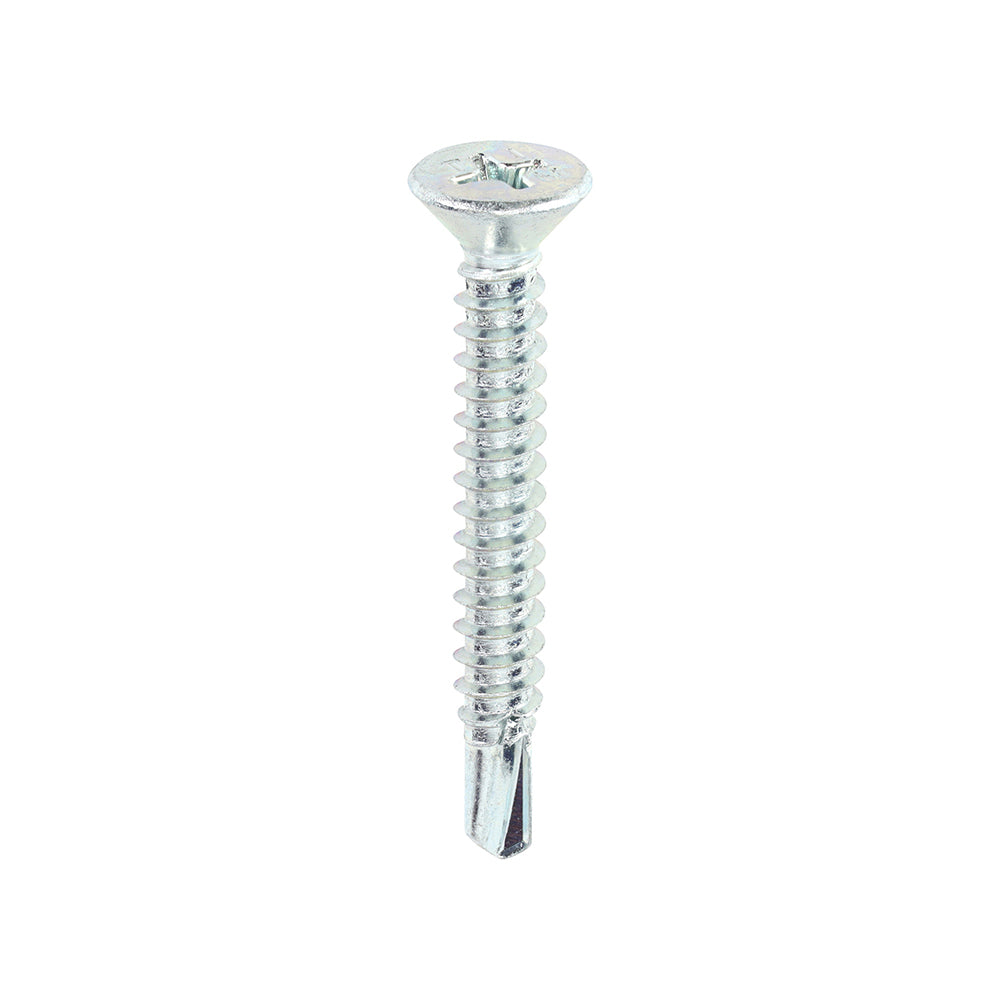 Window Fabrication Screws - Countersunk - PH - Self-Tapping - Self-Drilling Point - Zinc - 4.8 x 38 - Box of 500