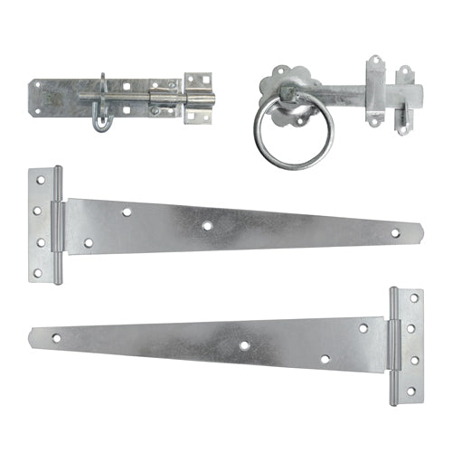 Side Gate Kit - Ring Latch - Hot Dipped Galvanised - 18" - TIMbag of 1
