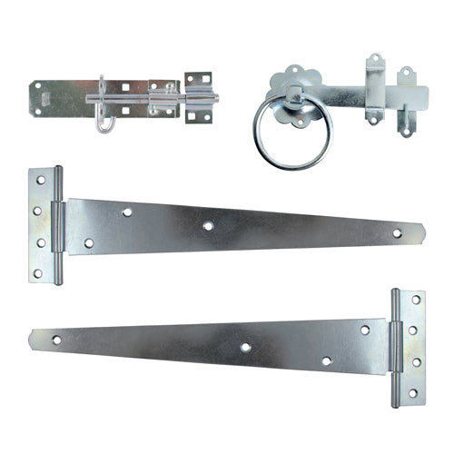 Side Gate Kit - Ring Latch - Zinc - 18" - TIMbag of 1