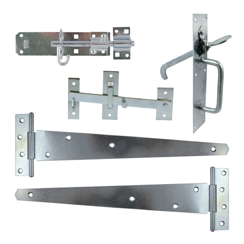 Side Gate Kit - Suffolk Latch - Zinc - 18" - TIMbag of 1