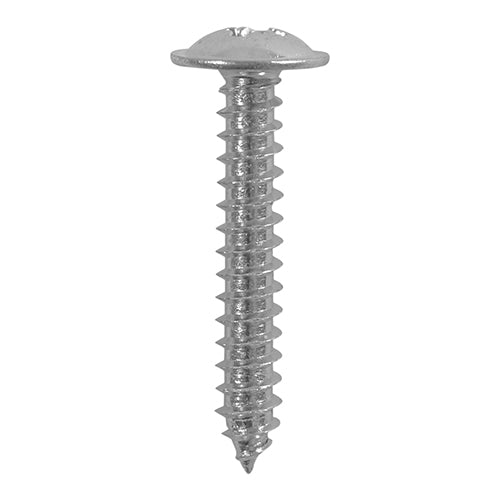 Metal Tapping Screws - PZ - Flange - Self-Tapping - A2 Stainless Steel - 4.2 x 9.5 - Box of 200