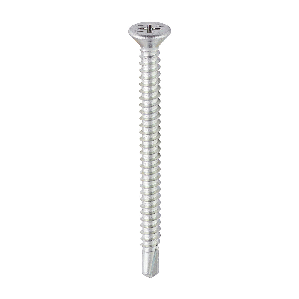 Window Fabrication Screws - Countersunk - PH - Self-Tapping - Self-Drilling Point - Zinc - 4.8 x 60 - Box of 200