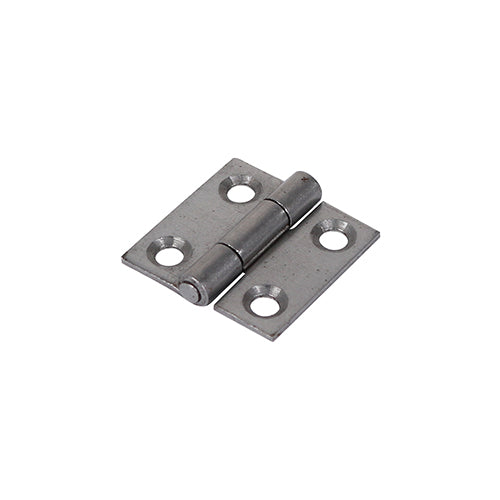 Plain Butt Hinge - Fixed Pin (1838) - Self Colour - 25 x 25 - Plain Bag of 1