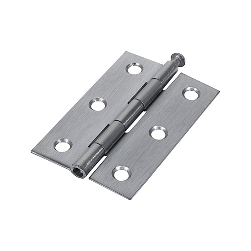 Plain Butt Hinge - Loose Pin (1840) - Satin Chrome - 75 x 50 - TIMpac of 1