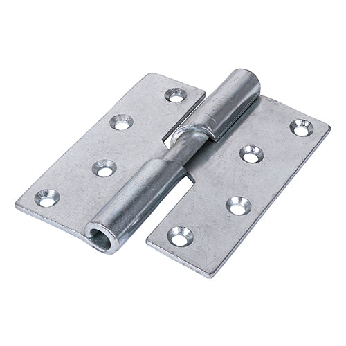 Rising Butt Hinge (466) - Left Hand - Zinc - 100 x 86 - Plain Bag of 1