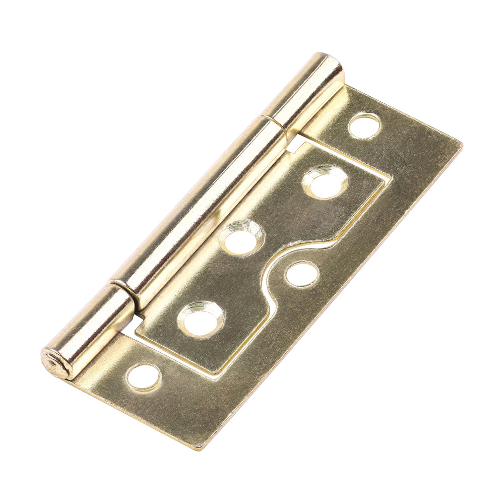 Flush Hinge (105) - Electro Brass - 75 x 51 - Plain Bag of 1