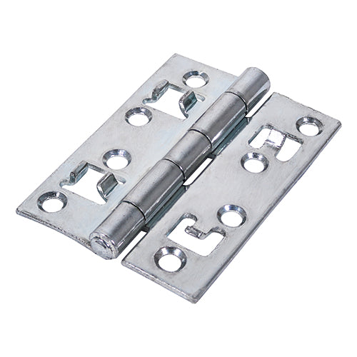 Strong Security Butt Hinge (451/S) - Zinc - 100 x 72.5 - Plain Bag of 1