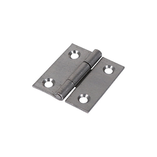 Plain Butt Hinge - Fixed Pin (1838) - Self Colour - 38 x 34 - Plain Bag of 1