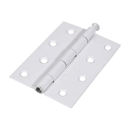 Plain Butt Hinge - Loose Pin (1840) - White - 100 x 71 - Plain Bag of 1