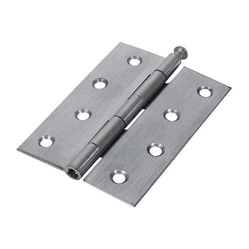 Plain Butt Hinge - Loose Pin (1840) - Satin Chrome - 100 x 71 - Plain Bag of 1