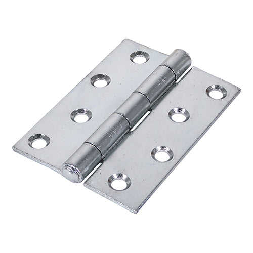 Strong Steel Plain Butt Hinge (451) - Zinc - 100 x 73 - Plain Bag of 1