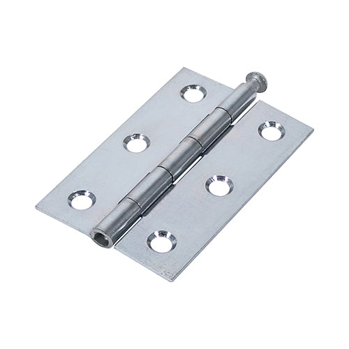Plain Butt Hinge - Loose Pin (1840) - Zinc - 75 x 50 - Plain Bag of 1