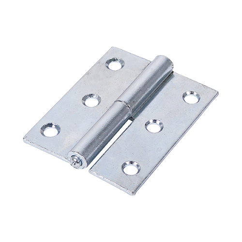 Lift Off Hinge (457) - Left Hand - Zinc - 75 x 62 - Plain Bag of 1