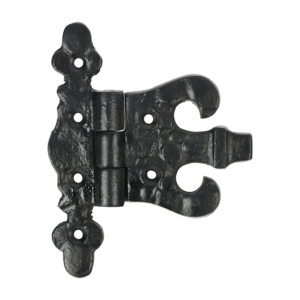 Pair of Unequal Hinges - Antique Black - 85mm - Bag of 1