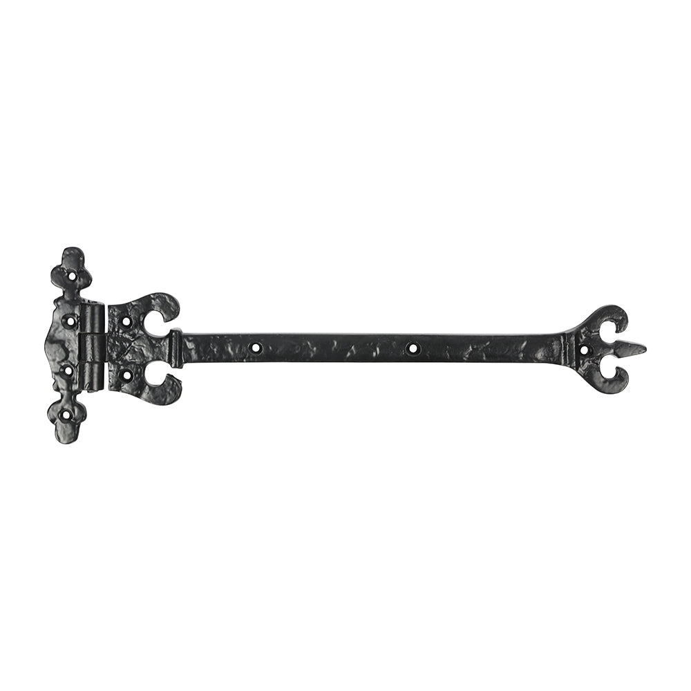 Pair of Crown / Coronet Hinges - Antique Black - 317mm - Bag of 1