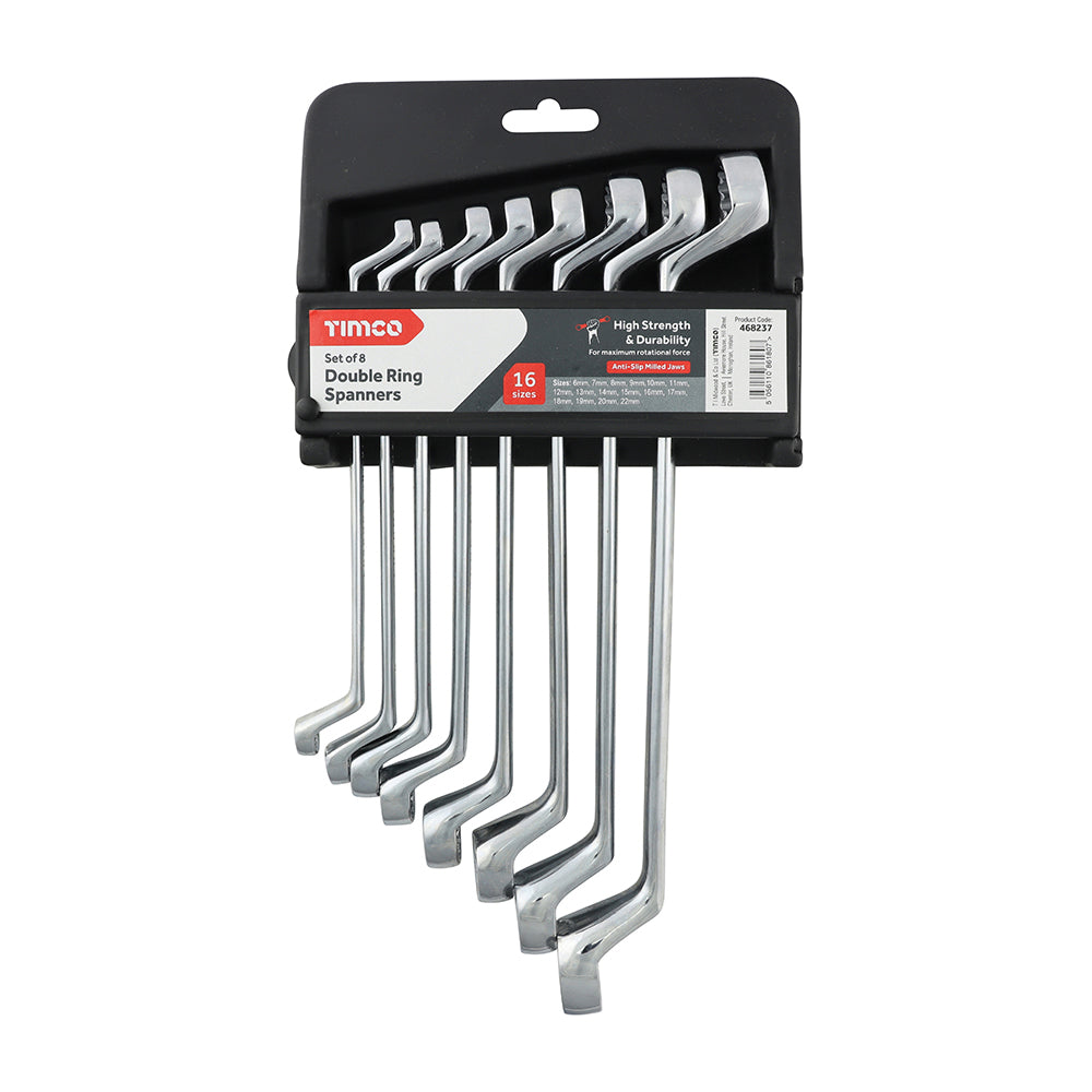 Spanner Set - Double Ring - Pack of 8