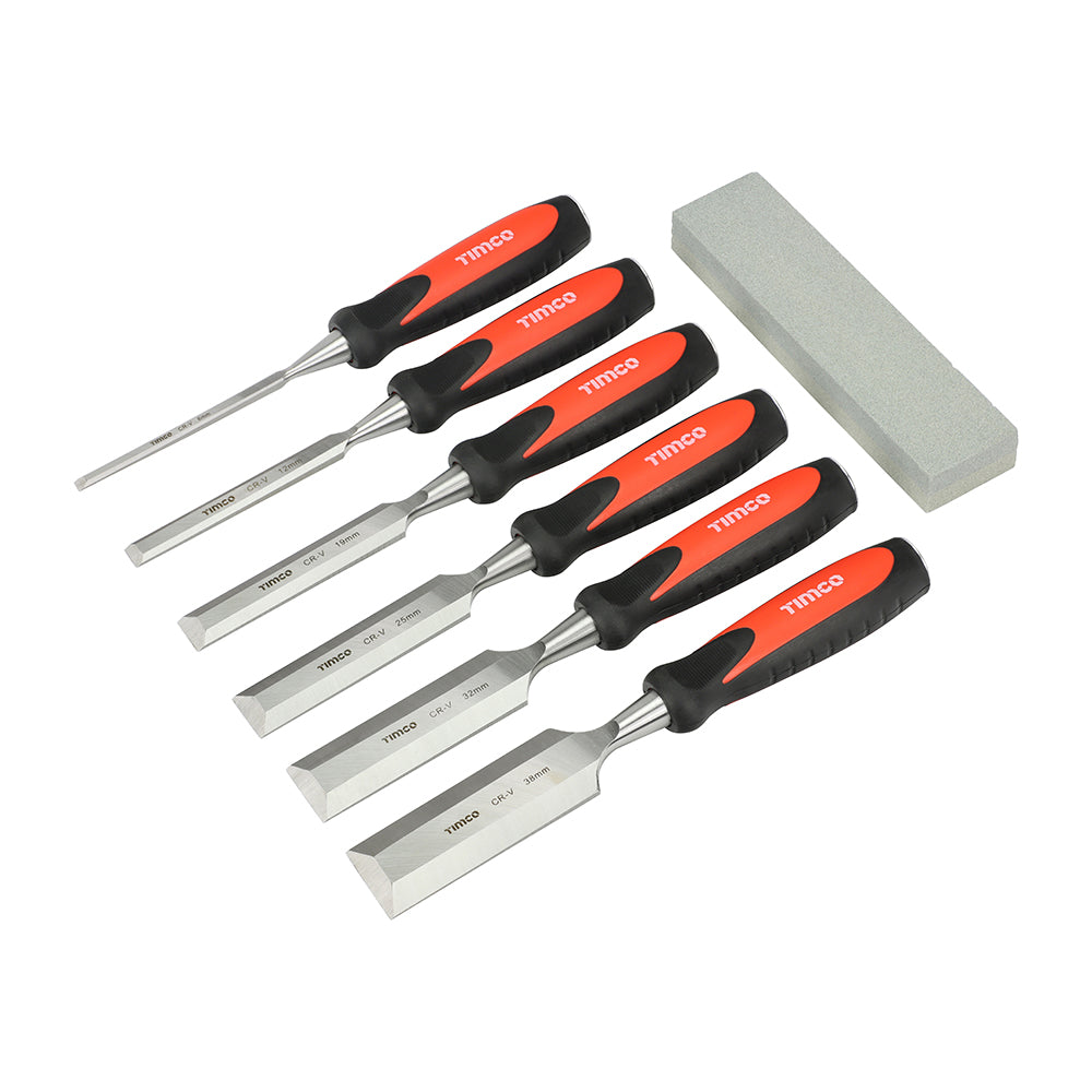 Bevel Edge Wood Chisel Set - Blister Pack of 7