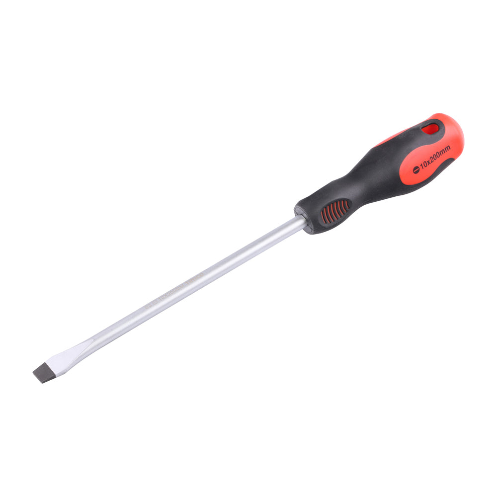 Screwdriver - Slotted - 10.0 x 1.6 x 200mm - Clip of 1