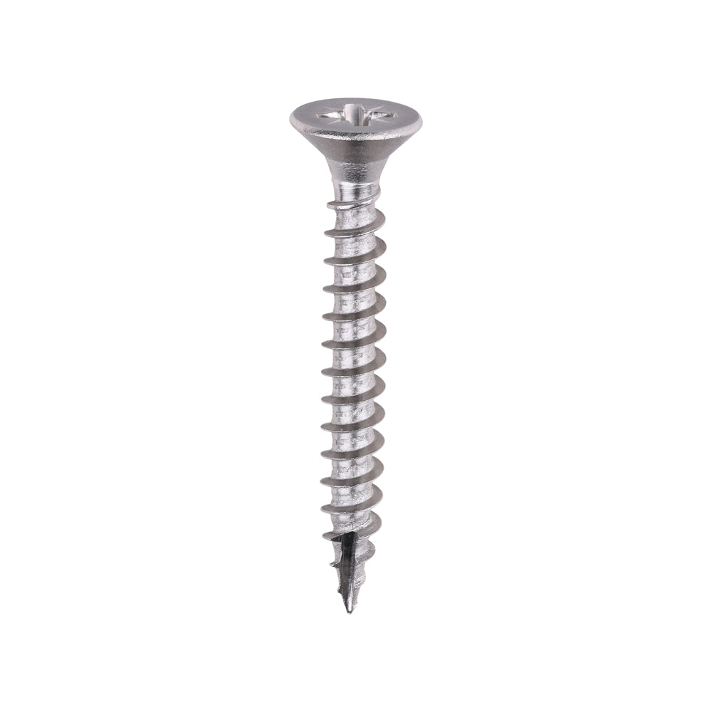 Classic Multi-Purpose Screws - PZ - Double Countersunk - A4 Stainless Steel - 5.0 x 40 - Box of 200