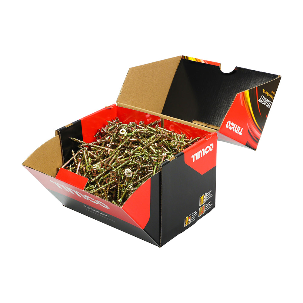Velocity Premium Multi-Use Screws - PZ - Double Countersunk - Yellow - 5.0 x 50 - Box of 1000