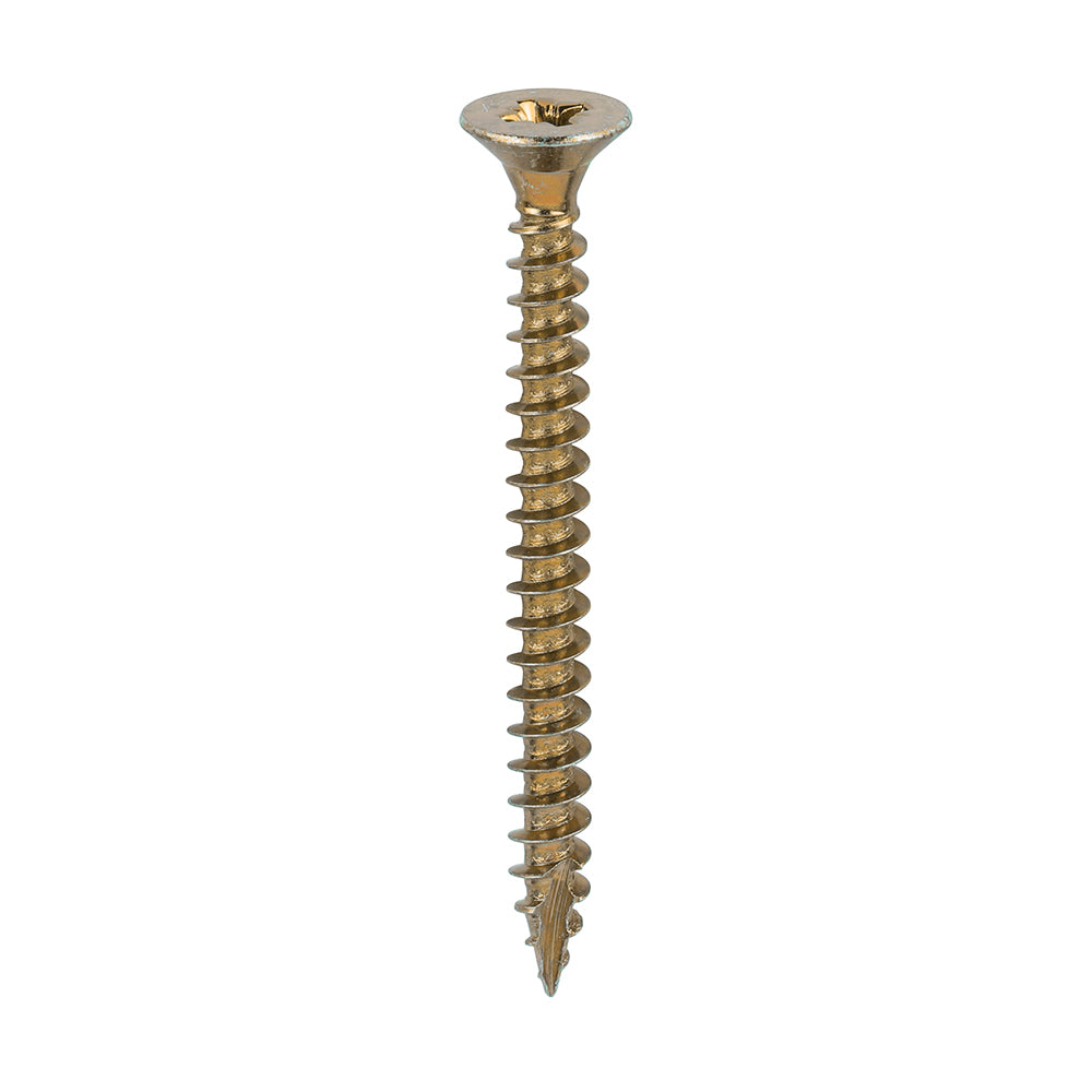 Classic Multi-Purpose Screws - PZ - Double Countersunk - Yellow - 5.0 x 60 - Box of 200