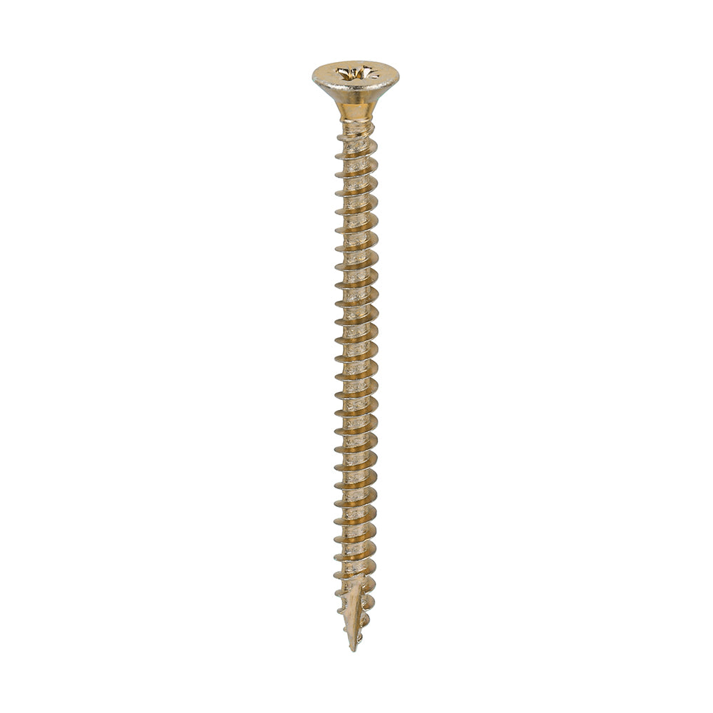 Classic Multi-Purpose Screws - PZ - Double Countersunk - Yellow - 5.0 x 70 - Box of 200