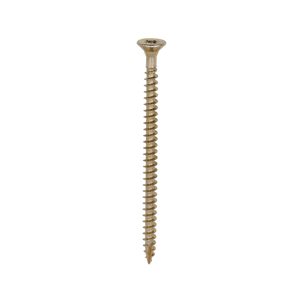 Classic Multi-Purpose Screws - PZ - Double Countersunk - Yellow - 5.0 x 80 - Box of 200