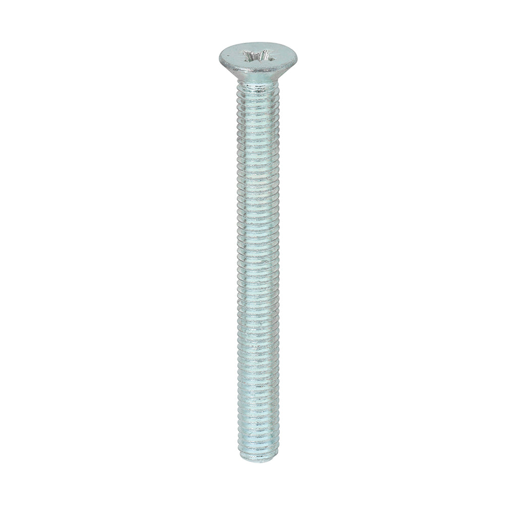 Metric Threaded Machine Screws - PZ - Countersunk - Zinc - M5 x 50 - Box of 100