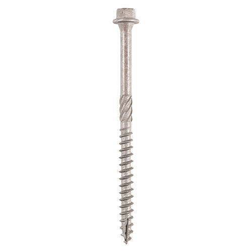 Timber Frame Construction & Landscaping Screws - Hex - A4 Stainless Steel - 6.7 x 50 - Tube of 25