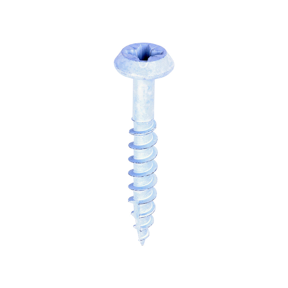 Rainwater Screws - PZ - Low Profile Pan - Exterior - White - 6.0 x 40 - Box of 200