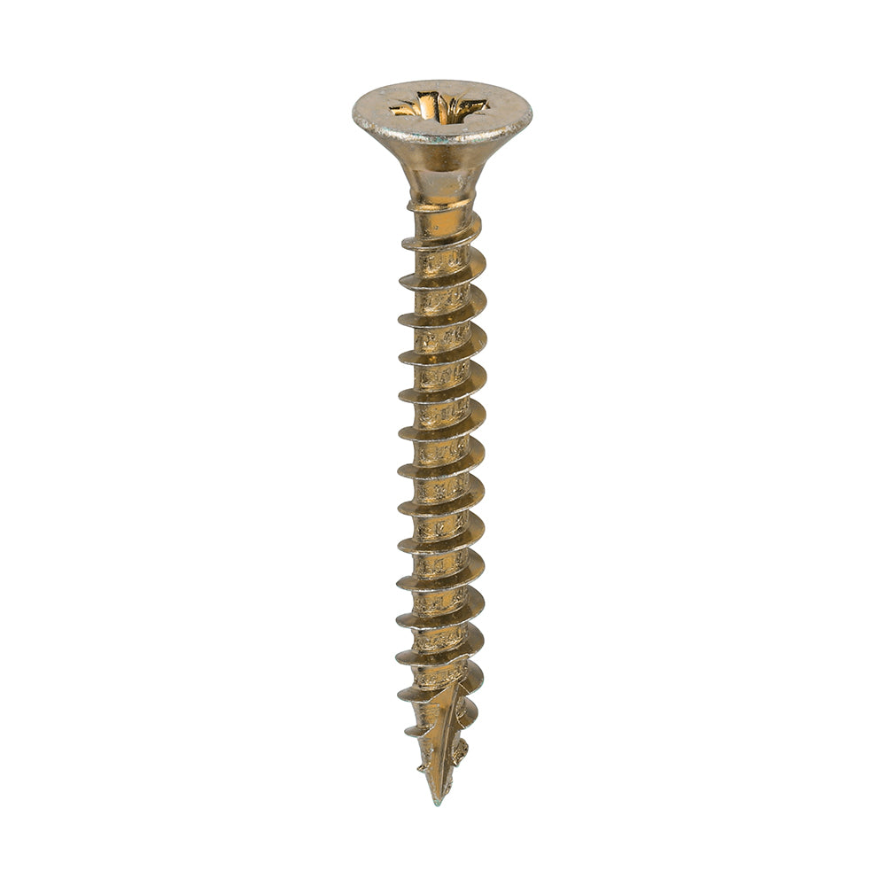 Classic Multi-Purpose Screws - PZ - Double Countersunk - Yellow - 6.0 x 50 - Box of 200