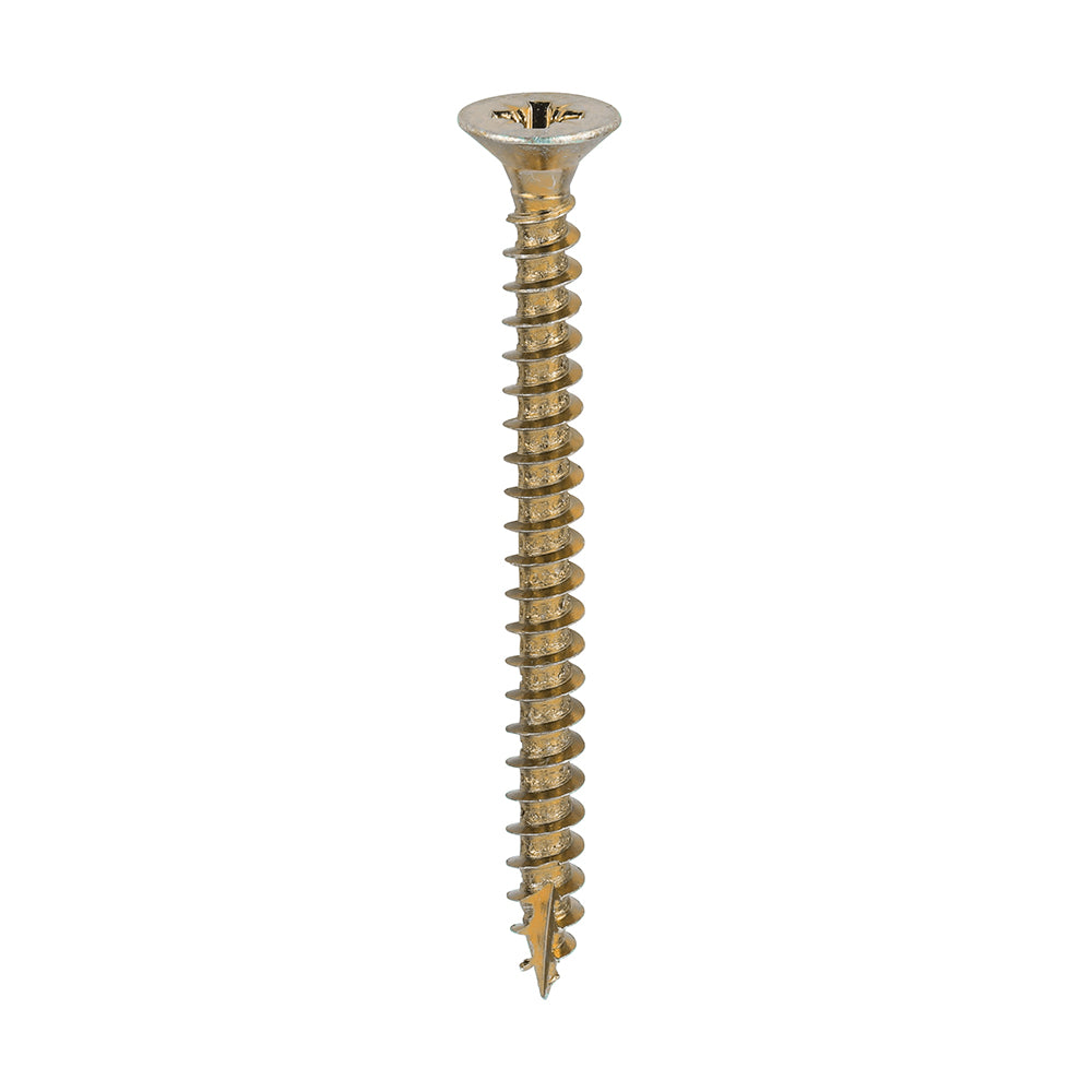 Classic Multi-Purpose Screws - PZ - Double Countersunk - Yellow - 6.0 x 70 - Box of 200