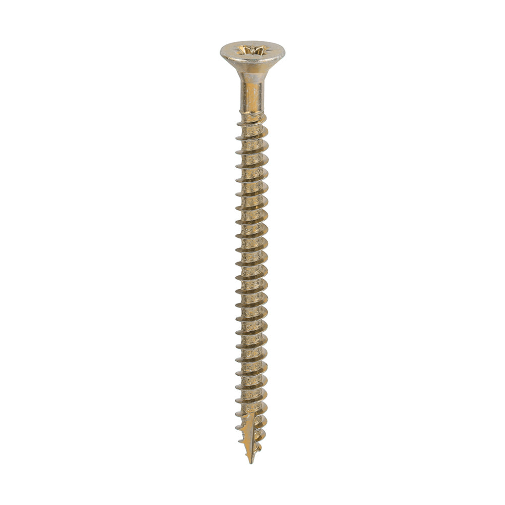 Classic Multi-Purpose Screws - PZ - Double Countersunk - Yellow - 6.0 x 80 - Box of 200