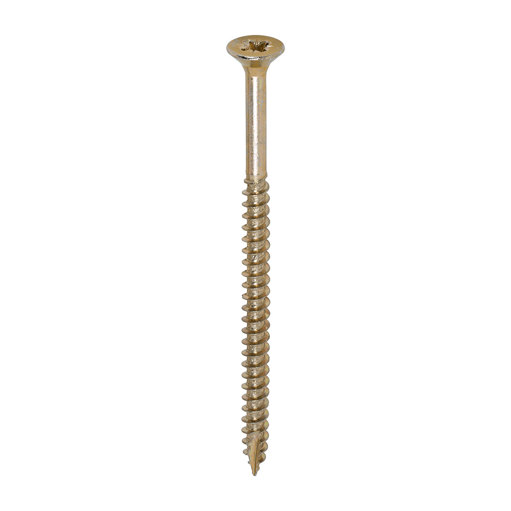Classic Multi-Purpose Screws - PZ - Double Countersunk - Yellow - 6.0 x 100 - Box of 100