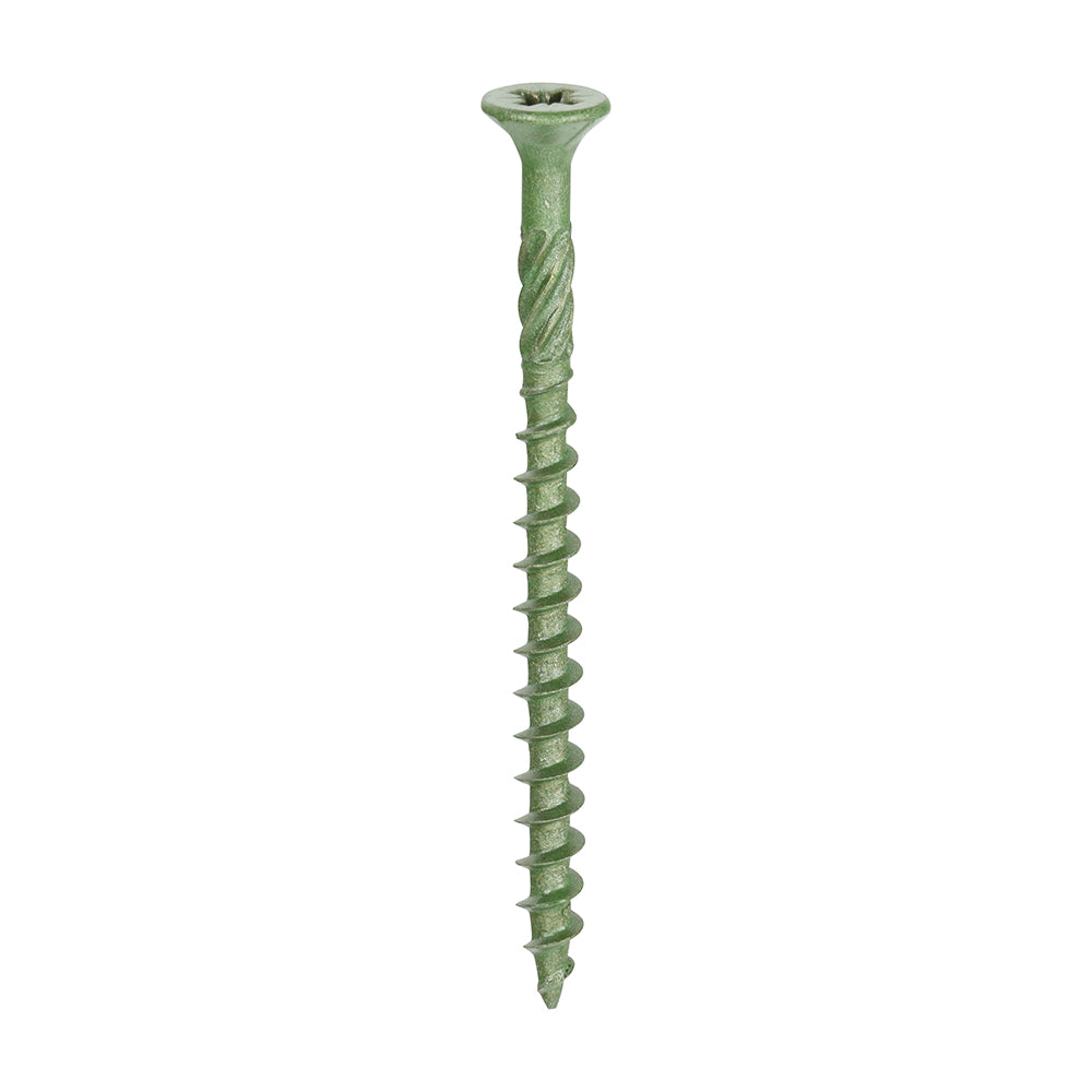 Decking Screws - PZ - Double Countersunk - Exterior - Green - 4.5 x 60 - Box of 200