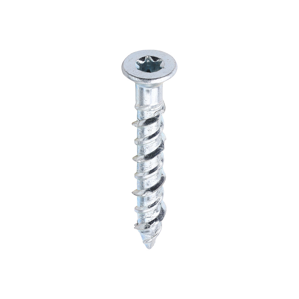 Masonry Screws - TX - Countersunk - Zinc - 6.0 x 40 - Box of 100