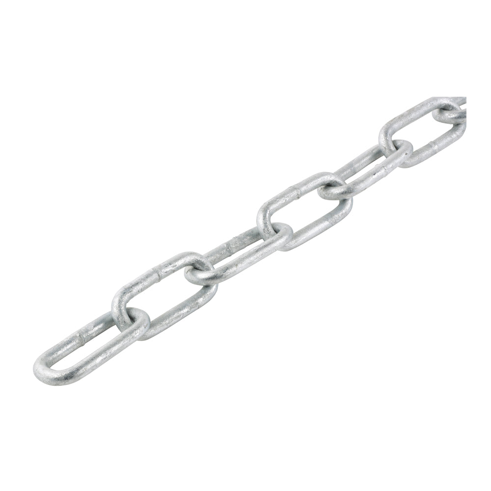 Welded Link Chain - Hot Dipped Galvanised - 6 x 42 x 12mm (10m) - Box of 1