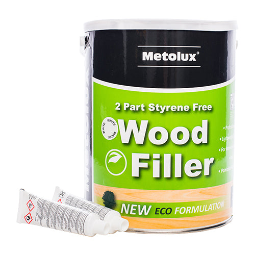 Metolux 2 Part Styrene Free Wood Filler - Pine - 3.3L - Tin of 1