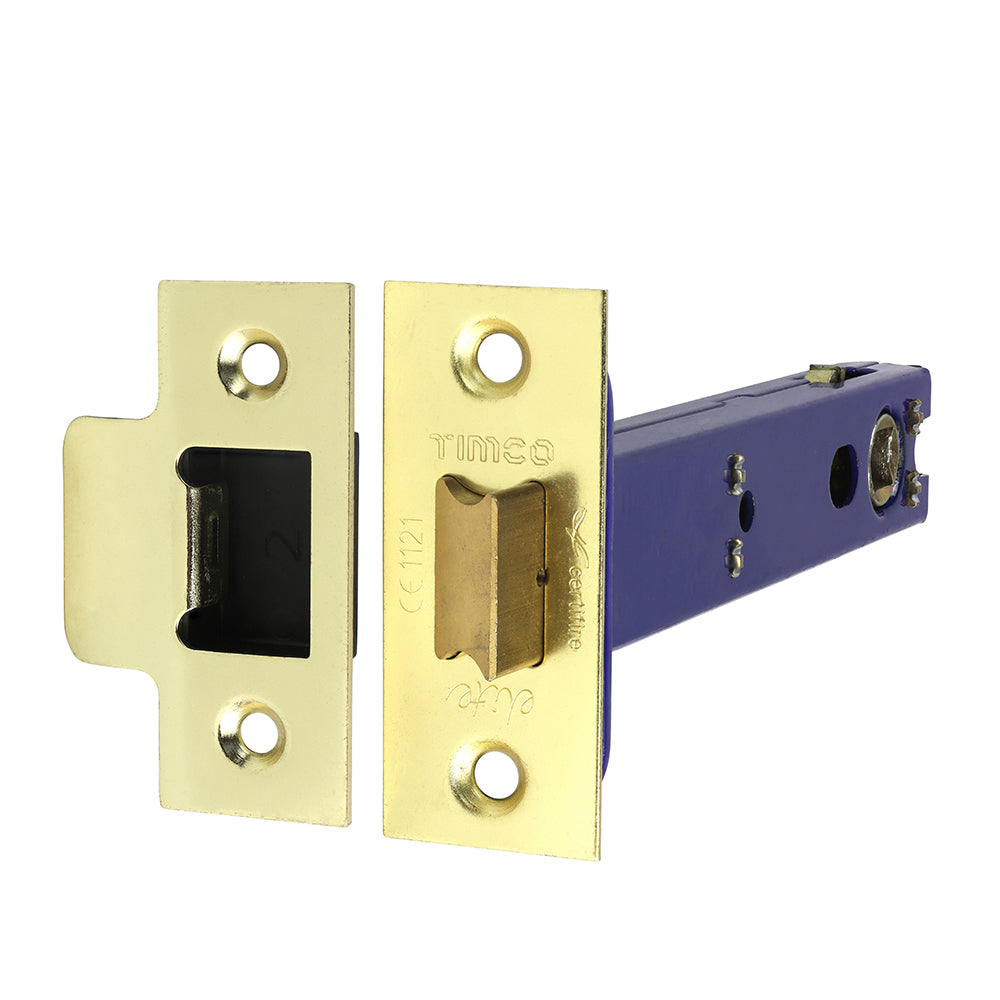 Architectural Tubular Latch - Electro Brass & Satin Nickel - 128 case / 107.5 backset - TIMbag of 1