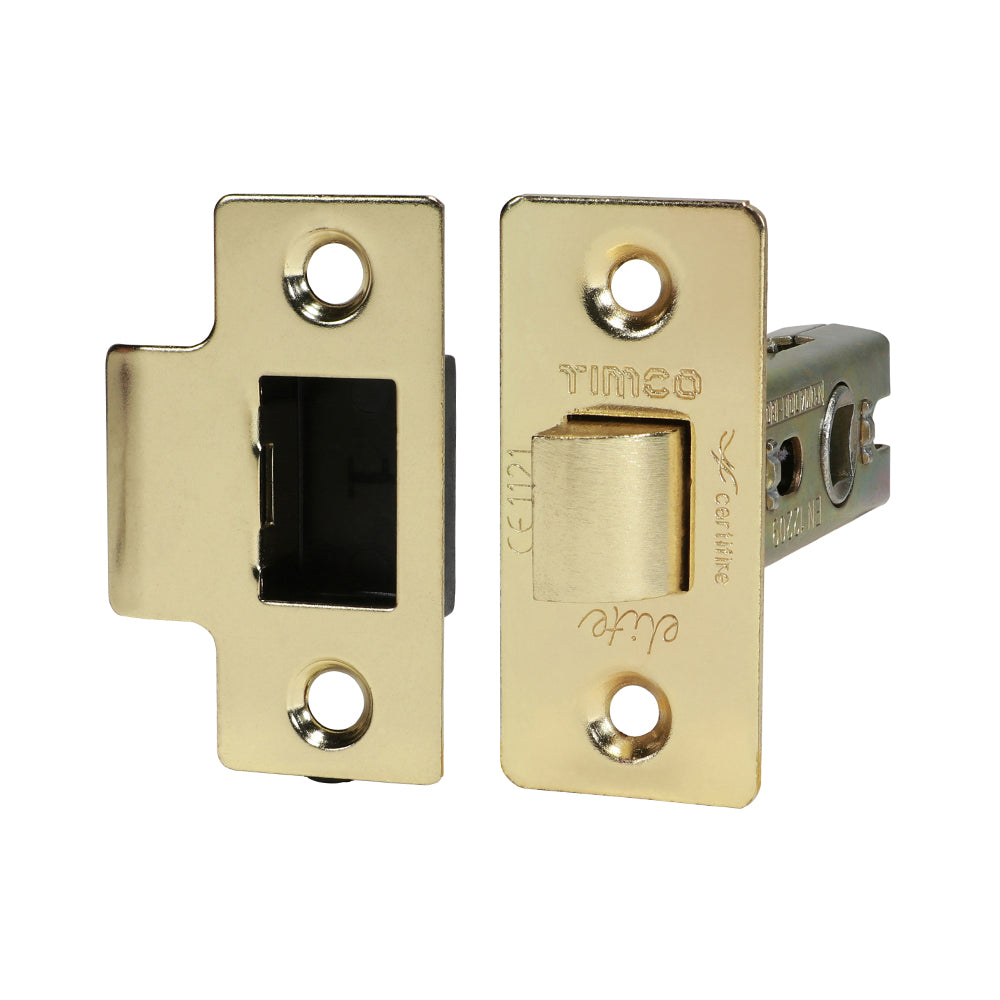 Tubular Latch - Electro Brass - 67 case / 45 backset - Plain Bag of 1