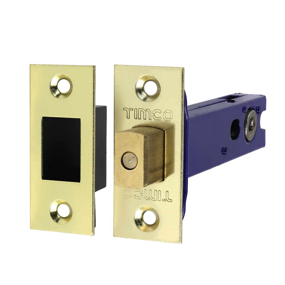 Architectural Tubular Deadbolt - Electro Brass & Satin Nickel - 103.5 case / 82.5 backset - TIMbag of 1